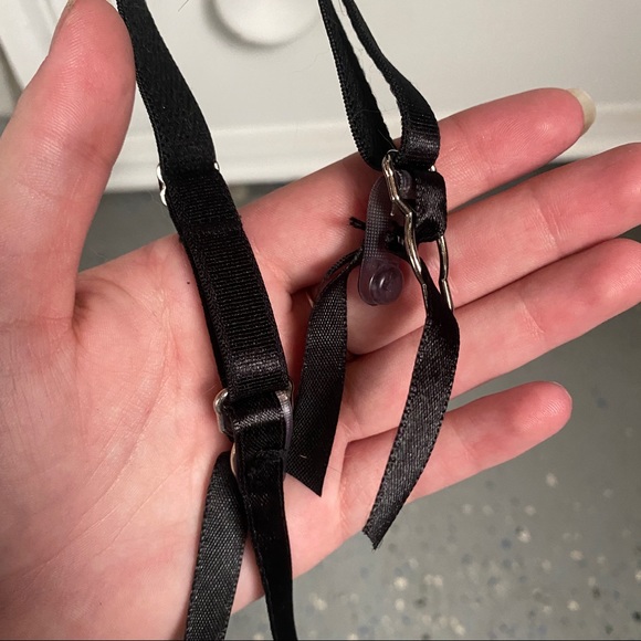 Gothic Fishnet Corset with Garters - Picture 4 of 4